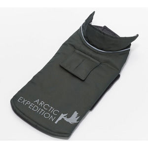 Arctic Expedition Reversible Dog Coat Ivy Green X-Small Size